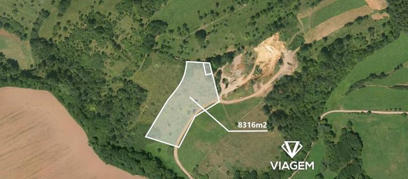 Prodej podílu zahrady, Hýskov, 4158 m2