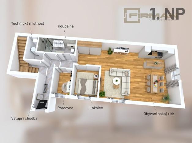 Prodej bytu 2+kk, Praha - Zbraslav, Elišky Přemyslovny, 63 m2