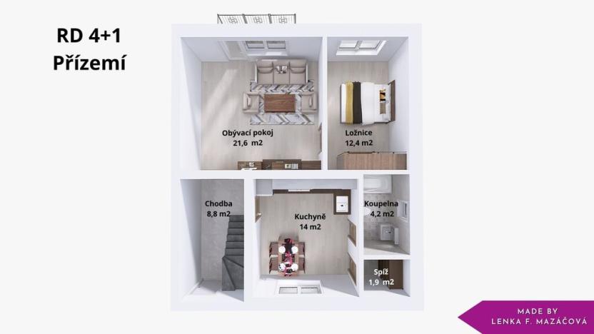 Prodej rodinného domu, Uničov, Albíkova, 125 m2