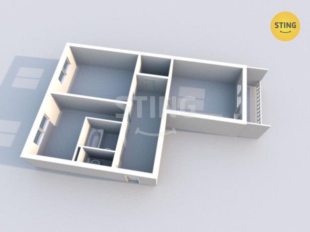 Prodej bytu 2+1, Fulnek, Požární, 50 m2