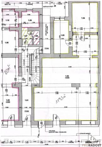Pronájem obchodního prostoru, Hodonín, Národní třída, 119 m2