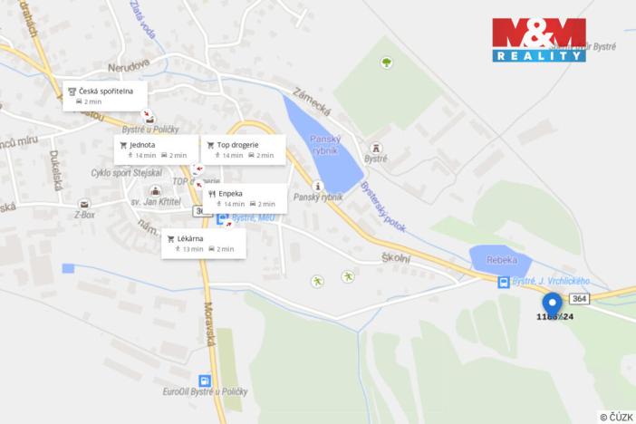 Prodej zahrady, Bystré, 256 m2