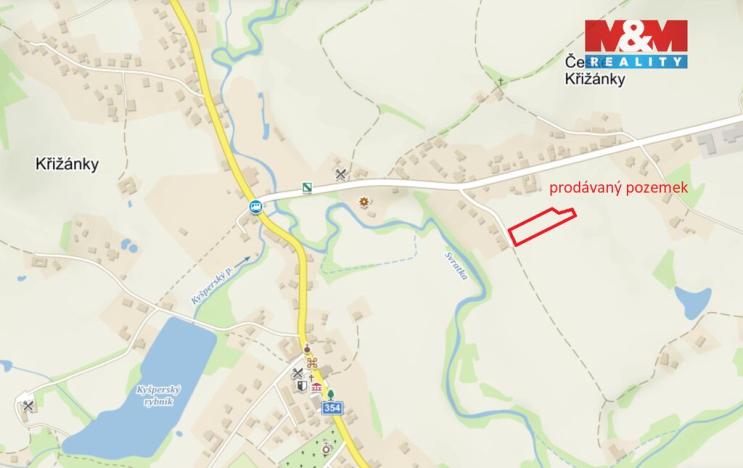 Prodej pole, Křižánky - České Křižánky, 4845 m2