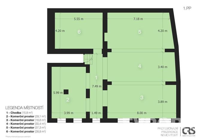 Pronájem obchodního prostoru, Praha - Libeň, náměstí Dr. Václava Holého, 300 m2