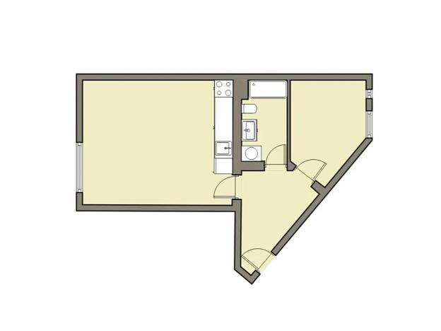 Pronájem bytu 2+kk, Znojmo, nám. Kpt. Otm. Chlupa, 42 m2