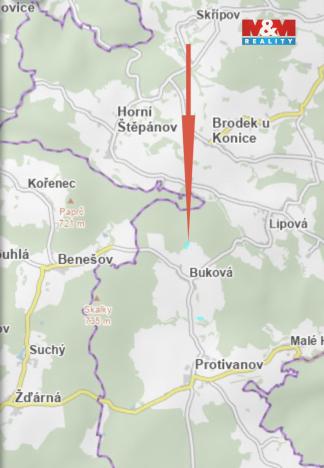 Prodej louky, Buková, 13470 m2