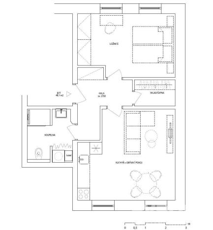 Pronájem bytu 2+kk, Vrchlabí, Letná, 52 m2