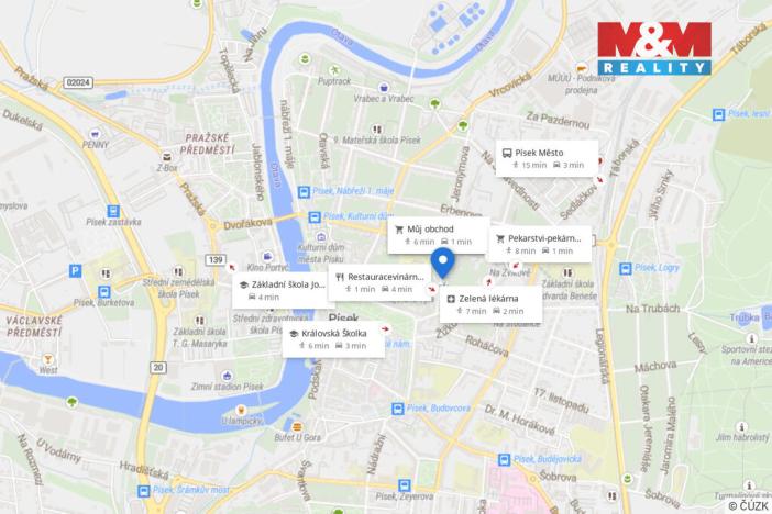 Pronájem bytu 2+kk, Písek - Budějovické Předměstí, Jeronýmova, 48 m2