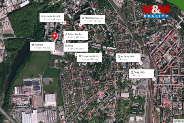 Prodej bytu 2+1, Český Těšín, Ostravská, 64 m2