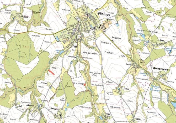 Prodej pole, Vilémov, 7658 m2