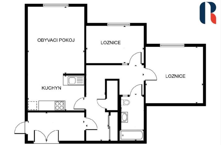 Pronájem bytu 3+kk, Praha - Kamýk, Krhanická, 65 m2