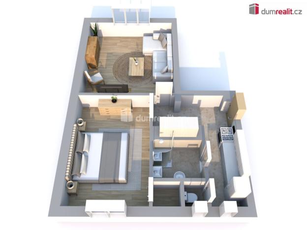 Prodej bytu 2+kk, Libiš, U Zahrádek, 53 m2
