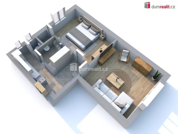 Prodej bytu 2+kk, Libiš, U Zahrádek, 53 m2