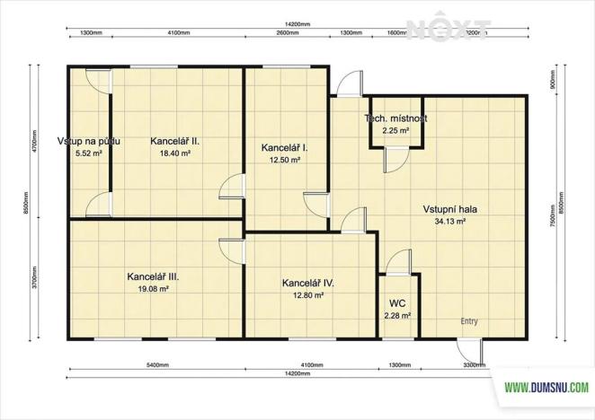 Pronájem kanceláře, Olomouc, Týnecká, 100 m2