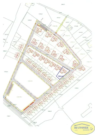 Prodej pozemku pro bydlení, Kroměříž, Obvodová, 790 m2