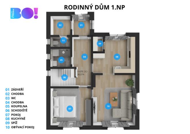 Prodej rodinného domu, Bystřice, 130 m2