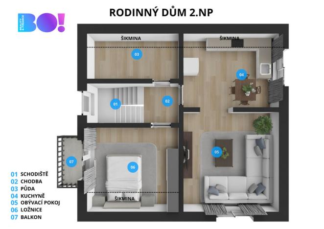 Prodej rodinného domu, Bystřice, 130 m2