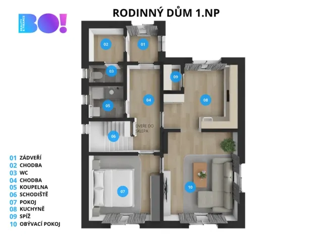 Prodej rodinného domu, Bystřice, 130 m2