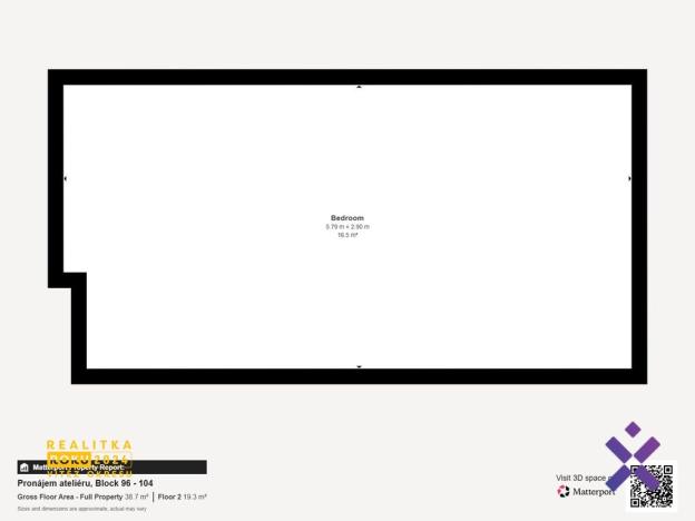 Pronájem bytu 1+kk, Zlín, Devadesátá, 38 m2