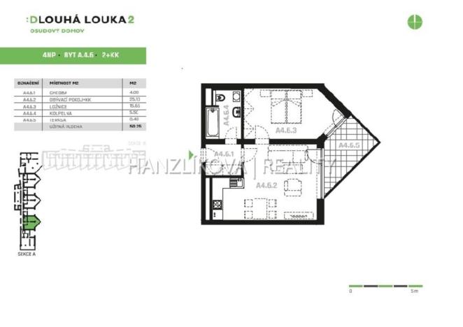 Pronájem bytu 2+kk, České Budějovice, Volejbalistů, 50 m2