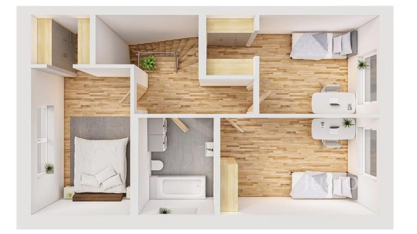 Prodej rodinného domu, Boršov nad Vltavou - Poříčí, Severní, 121 m2