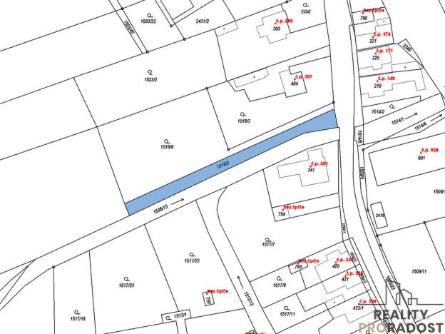 Prodej pozemku pro bydlení, Dašice, 11500 m2
