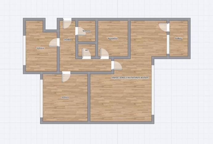 Pronájem bytu 3+kk, Praha - Kobylisy, Ke Stírce, 72 m2