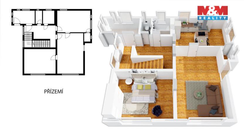 Prodej rodinného domu, Opočno, Palackého, 257 m2