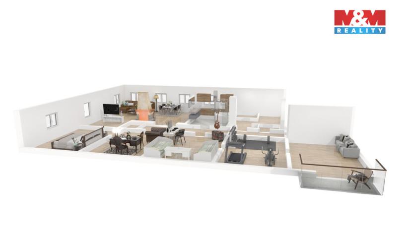 Prodej atypického bytu, Březová, Smetanova, 177 m2