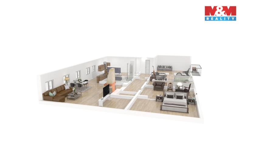 Prodej atypického bytu, Březová, Smetanova, 177 m2