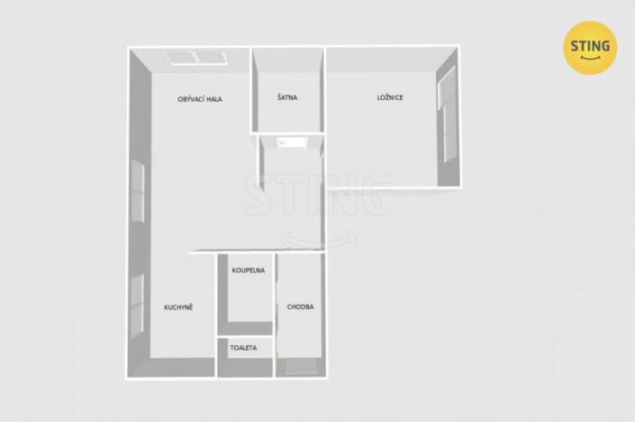 Pronájem bytu 2+kk, Opava - Předměstí, U Opavice, 63 m2