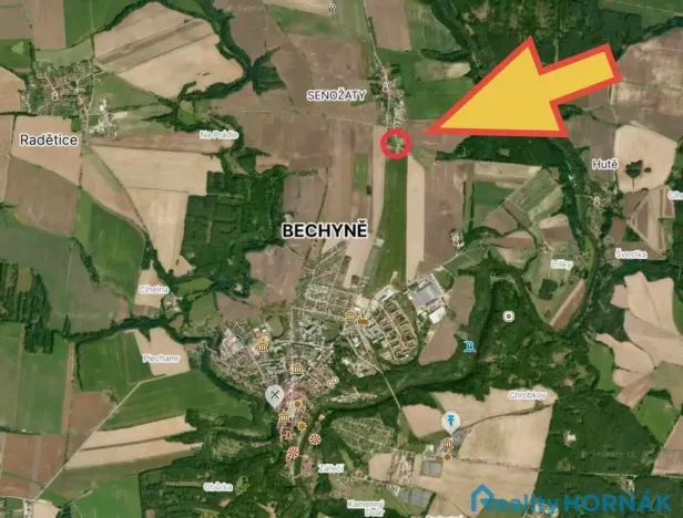 Prodej pozemku pro bydlení, Bechyně, 1813 m2