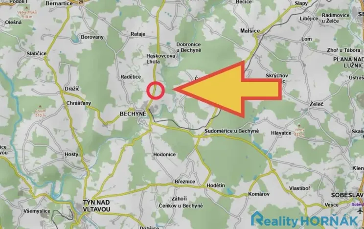 Prodej pozemku pro bydlení, Bechyně, 1813 m2