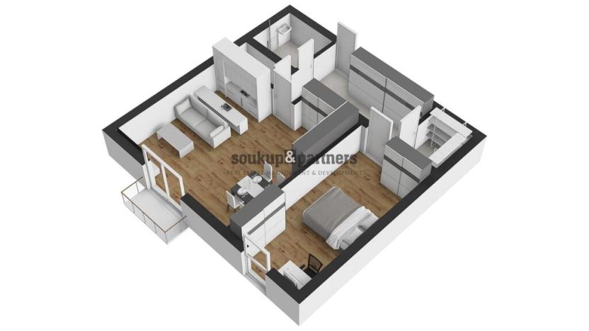 Pronájem bytu 2+kk, Jesenice, Cedrová, 71 m2
