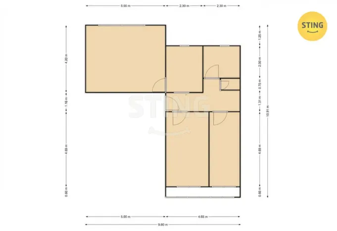 Prodej bytu 3+1, Suchohrdly u Miroslavi, 81 m2