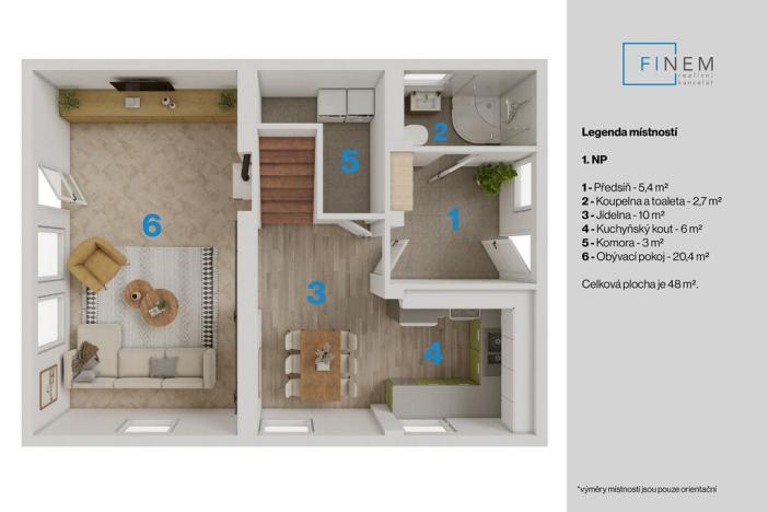 Prodej rodinného domu, Nová Ves - Staré Ouholice, 108 m2