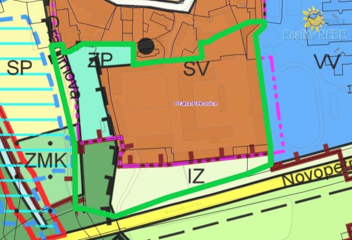 Prodej pozemku pro bydlení, Praha - Petrovice, Novopetrovická, 38977 m2