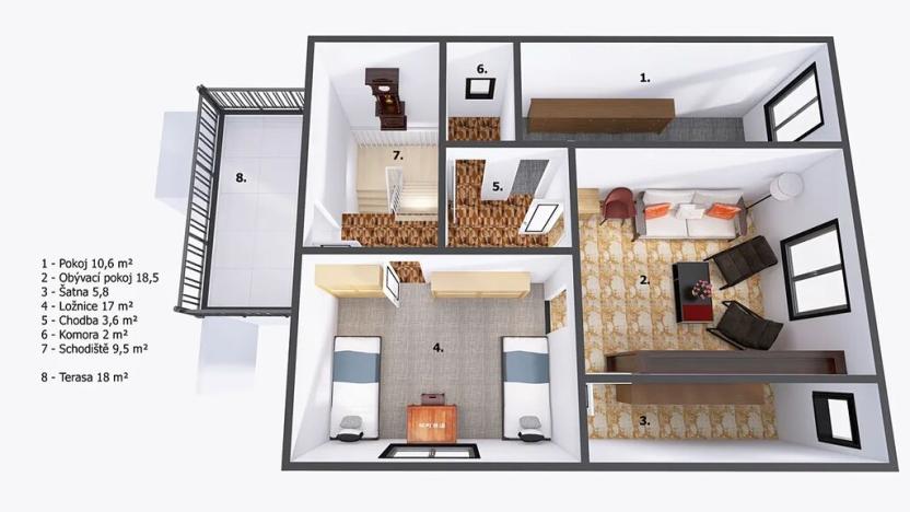 Prodej rodinného domu, Kozojedy, 145 m2