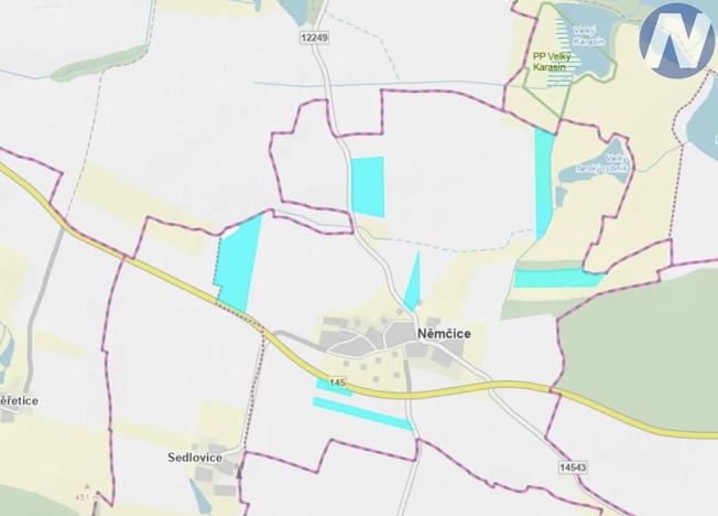 Prodej podílu louky, Němčice, 182831 m2