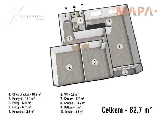 Prodej bytu 3+kk, Bílina - Mostecké Předměstí, Důlní, 78 m2