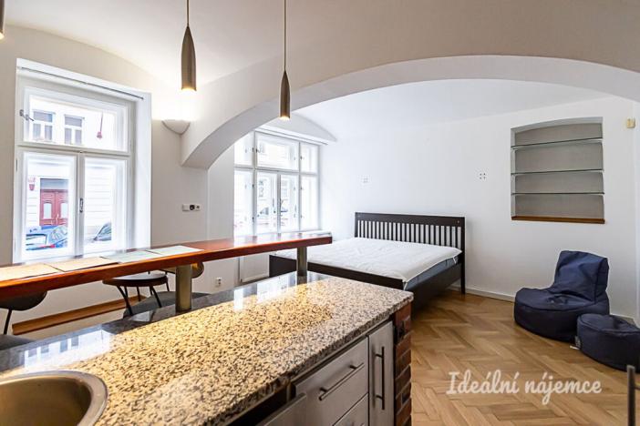 Pronájem bytu 1+kk, Praha - Žižkov, Rokycanova, 41 m2