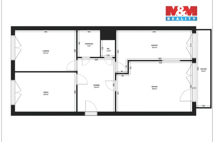 Pronájem bytu 3+kk, Mladá Boleslav - Mladá Boleslav II, 17. listopadu, 73 m2