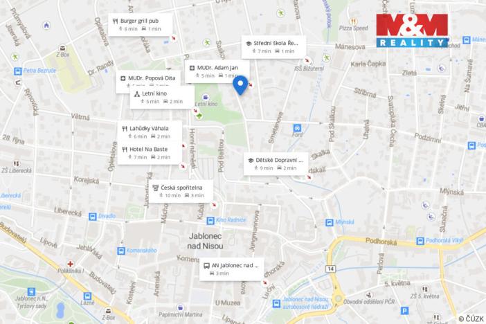 Prodej bytu 1+1, Jablonec nad Nisou, Saskova, 39 m2