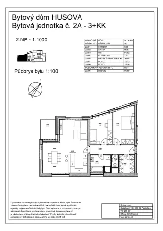 Prodej bytu 3+kk, Pardubice, Husova, 92 m2