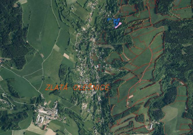 Prodej pozemku, Zlatá Olešnice, 733 m2