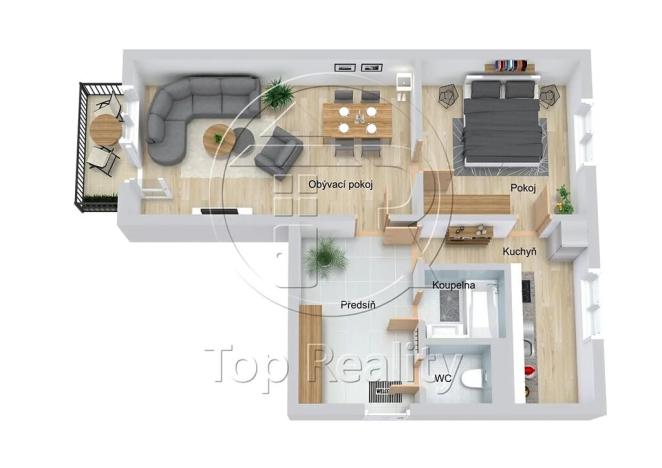 Prodej bytu 2+1, Chodov, Osadní, 52 m2