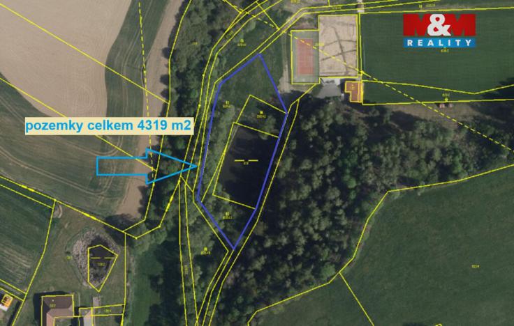 Prodej pozemku pro bydlení, Červený Hrádek, 4319 m2