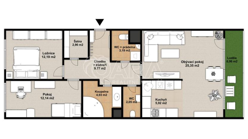 Prodej bytu 3+kk, Praha - Krč, Točitá, 79 m2