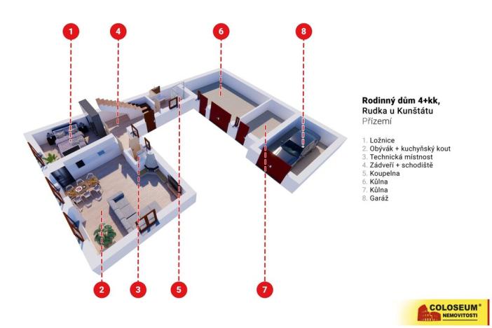 Prodej rodinného domu, Kunštát - Rudka, 138 m2