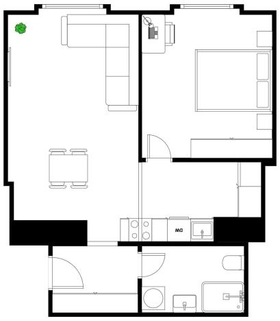 Prodej bytu 2+kk, Praha - Žižkov, Přemyslovská, 46 m2